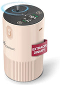 Waterless Diffuser for Essential Oil - Aroma Diffuser for Home with Battery Indicator, Portable Smart Scent Air Machine 1/2/3 & Continuous Mist, Timing & Auto-Off Function (Pink)