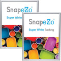 SnapeZo 2-Pack 18x24 Inches Silver Poster Frames, Front-Loading Snap Frame, 1