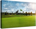 chenchenArt Golf Course Wall Art for Office Golf Course Picture Poster Wall Decor for Living Room Bedroom Gym Room Home Decorations Golf Artwork Canvas Prints Framed Ready to Hang(12''H x 16''W)