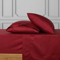 URBANHUT 700 Thread Count Egyptian Cotton California King Sheets, 4Pc Sheet Set Soft Luxury Bed Sheets for Cal King Size Bed, Sateen Weave Hotel Sheets, 16'' Elasticized Deep Pocket - Burgundy