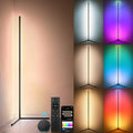 RGBWW Corner Lamp, Color Changing Floor Lamps for Living Room, Compatible with Alexa, Google Home, WiFi APP Remote Control, 2700k-6500k Smart LED 61