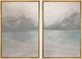 MUDECOR Framed Canvas Print Wall Art Set Abstract Neutral Beige and Brown Illustrations Modern Art Decorative Bohemian Calm/Zen for Living Room, Bedroom, Office - 24