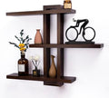 Variable Floating Shelves Wood Set of 3, Bathroom Shelves 28.35
