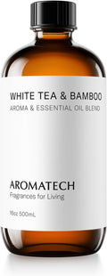 Aromatech White Tea & Bamboo Aroma Essential Oil Blend: Luxury Hotel Inspired Aromatherapy with for Ultrasonic Diffusers & Nebulizers - 16.9 fl oz, 500 mL