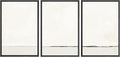 SIGNWIN Framed Canvas Print Wall Art Set Duotone Gray White Grunge Pastel Landscape Shapes Abstract Illustrations Modern Art Decorative Nordic Zen for Living Room, Bedroom, Office - 16
