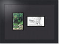 ArtToFrames Double-Multimat-774-89/89-FRBW26079 Collage Photo Frame Double Mat with 2-3x5 Openings and Satin Black Frame