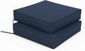 Patio Chair Cushions 24 X 24 X 5 Inch Waterproof Outdoor Seat Cushions for Patio Furniture, Outdoor Sofa Couch Pads with Ties & Handle, Set of 2, Navy Blue