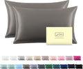 Silk Pillowcase for Hair and Skin,Soft,Breathable and Sliky 100% Queen Silk Pillow Case Set of 2,Both Sides Natural Mulberry Silk Pillowcases with Hidden Zipper(Queen Size 20