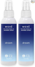 MOXĒ Dream Lavender & Chamomile Shower Steamer Spray, 100% Natural Certified Essential Oils, Bath Relaxation, Made in USA, 4 Ounces (2 Pack)
