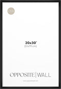 Opposite Wall - 20x30 in - Black Picture Frame - Lightweight, Versatile & Shatterproof - Wall Hanging Photo or Poster Frame - Wall Decor for Office, Gallery & Home, 51x76 cm