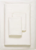 Vera Wang - King Sheet Set, Luxury Sateen Cotton Bedding, 800 Thread Count, Soft & Smooth Bedding Set (Ivory, King)