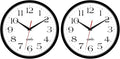 HIPPIH 2 Pack Silent Wall Clock, 10 Inch Non Ticking Quiet Digital Sweep Decorative Battery Operated Wall Clocks for Living Room Bedroom Kitchen School Office Decor, Black