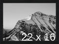 Frame It Easy 22 x 16 Black Grain Wood Frame (Derby)