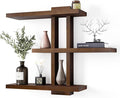 Variable Wood Floating Shelves Set of 3, Wall Cube Shelves 28.35