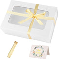 White Large Gift Box with Window, 13.5