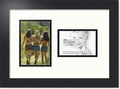 ArtToFrames Collage Photo Frame Double Mat with 1 - 3.5x5, 4x6 Openings and Satin Black Frame