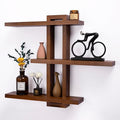 Variable Floating Shelves Wood Set of 3, Cube Wall Mounted Shelves 28.35