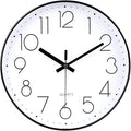 jomparis 16 Inch Large Wall Clock Modern Elegant Simple Style for Living Room Office (Black)