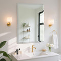 22x30 Inch Frameless Wall Mirror with 1