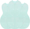 Happiest Baby Sleepea 5-Second Swaddle - 100% Organic Cotton Baby Swaddle Blanket - Doctor Designed Promotes Healthy Hip Development - 3-Pack Newborn Bundle (Teal Stars, 2 x Small, 1 x Medium)