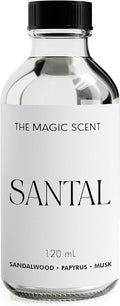 Santal Fragrance Oil - Diffuser Oil Scent - Santal Aroma Diffuser Oils - Luxury Scents for Home - Sandalwood Oil - 4 fl oz, 120 mL