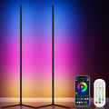 2PCS RGB Corner Floor Lamp, 64.5