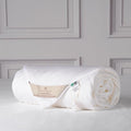CUDDLE DREAMS Lightweight Silk Filled Comforter for Summer, Detachable Tencel Duvet Cover for Easy Care, Naturally Breathable (White, King)
