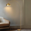 Floor Lamp with 3 Light Modes Adjustable– Modern Arc Standing Tall Lamp Dimmable Brightness, Perfect for Living Room, Bedroom, and Office, Gold