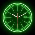 25ck1491 OSQUARE Home Decor Shop Living Room Man Cave Garage Illuminated Designer Wall Clock Flexible Flex Neon Clock 7 Colors 10