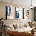 Wall Art Set of 3 Frames Canvas Wall art Decor Abstract Minimalism Natural Style Art Mural Posters & Prints, large Size Wall Art Aesthetics Living room Bedroom Kitchen Office (32