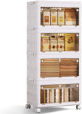 QudraKast 4-Tier Stackable Plastic Storage Bins - 37QT Stackable Storage Bins - Closet Organization and Storage, Suitable for Bedroom, Organization and Storage Boxes for Study, Toy Room, Office
