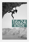 KTKDE 16x24 Picture Frame Wooden White,Poster Frames with Polished Plexiglass, Wall Hanging Large Studio Gallery Photo Frames Decorating for Minimalist Style Suitable,Any style Best