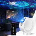 LitEnergy LED Sky Projector Light, Galaxy Lighting, Nebula Star Night Lamp with Base and Remote Control for Gaming Room, Home Theater, Bedroom , or Mood Ambiance (White)