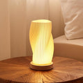 Table Lamp Bedside Lamps for Bedroom, Small Night Stands Desk Lamp, Mood Warm Cozy Lighting, Vintage Boho Cool Mid Century Modern Lamp, Aesthetic Accents Home Room Decor (Warm-A, Medium)