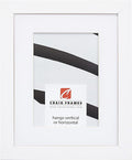 Craig Frames Essentials, Modern 1 Inch Wide 8 x 12 Inch White Picture Frame Matted to Display a 5 x 7 Inch Photo