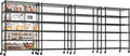 PrimeZone 4 Pack 6 Tier Wire Shelving with Wheels,Metal Shelf Heavy Duty Adjustable Kitchen Storage Shelves Unit,Pantry Organizer Rack Rolling for Garage Closet Laundry 36''W x 18''D x 78''H
