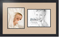 ArtToFrames Collage Photo Frame Double Mat with 1 - 8.5x11^ 8x10 Openings and Satin Black Frame