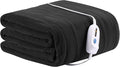 Electric Blanket 72'' x 84'' Full Size Soft Heated Blanket with 4 Levels of Heat & 10 Hour Auto Off, Machine Washable - Steel Gray