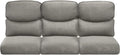 22x25/22x24 Outdoor Cushions for Patio Couch Chairs Set of 3 - High Back Comfy Outside Seat Cushions for Lawn Wicker Dining Rocker Glider Loveseat 3-Seater Sectional Sofa - Grey/Smile