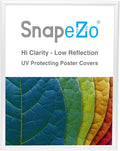 SnapeZo 16.5 x 23.4 (A2 Euro Size) White Poster Frame, Front-Loading, Wall Mount, Aluminum 1