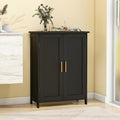 Bathroom Storage Floor Cabinet Freestanding Organizer with Adjustable Shelves for Bathroom Bedroom Laundry Room,2 Doors