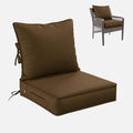 Premium Outdoor Seat Cushion Chair Cushions for Patio Furniture 19 L X 19 W X 4 H Waterproof & Fade Resistant Deep Seat and Backrest Cushion Set with Removable Covers for Chair, Sofa