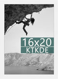 KTKDE 16x20 Picture Frame Wooden White,Poster Frames with Polished Plexiglass, Wall Gallery Photo Frames Decorating for Minimalist Style Suitable,Any style Best gift