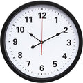 LEIKE Metal Wall Clock 16IN Black, Retro Silent Quartz Battery Operated, Decorative for Patio, Kitchen, Living Room, Bedroom, Pool