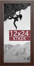 KTKDE 12x24 Picture Frame, Picture Poster Photo Frame wooden for Wall Decoration, Classic Black Minimalist Style Suitable for Decorating Houses,Any style Best gift