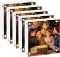AMEITECH Acrylic Picture Frame 8x8-5 Pack, Clear Double Sided Frameless Photo Frame with Magnetic, Free Standing Desktop Acrylic Frame Display, Lucite Frame with Gift Box Package, 12+12mm Thickness