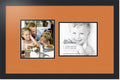 ArtToFrames Collage Photo Frame Double Mat with 2 - 7.5x8.5 Openings and Satin Black Frame