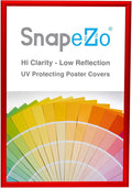 SnapeZo Poster Frame 20x30 Inches, Red 1 Inch Aluminum Profile, Front-Loading Snap Frame, Wall Mounting, Sleek Series