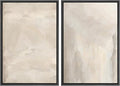 MUDECOR Framed Canvas Print Wall Art Abstract Neutral Tones Minimalist Earthy Color Palette Illustrations Modern Art Decorative Chic for Living Room, Bedroom, Office - 16