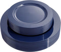 FLOWERCAT 60PCS Blue Plastic Plates - Heavy Duty Blue Plates Disposable (10.25
